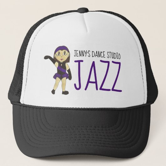 Jazz Dance School Studio Overweging Danser Docent Trucker Pet (Voorkant)