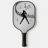 Jazz Dance Silver Pickleball Paddle (Voorkant)