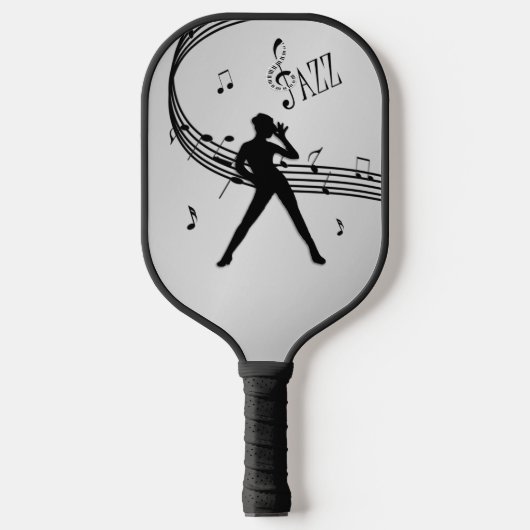 Jazz Dance Silver Pickleball Paddle (Voorkant)