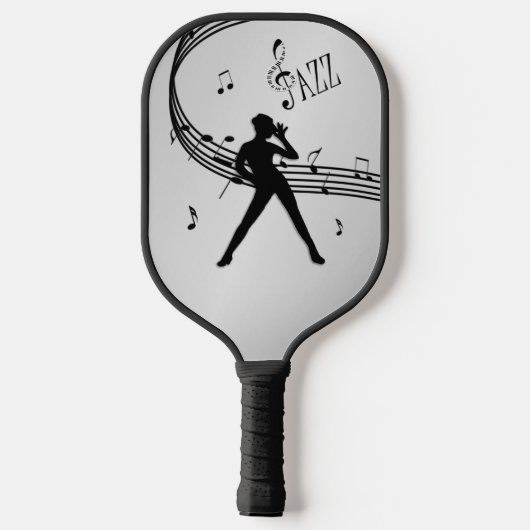 Jazz Dance Silver Pickleball Paddle (Achterkant)