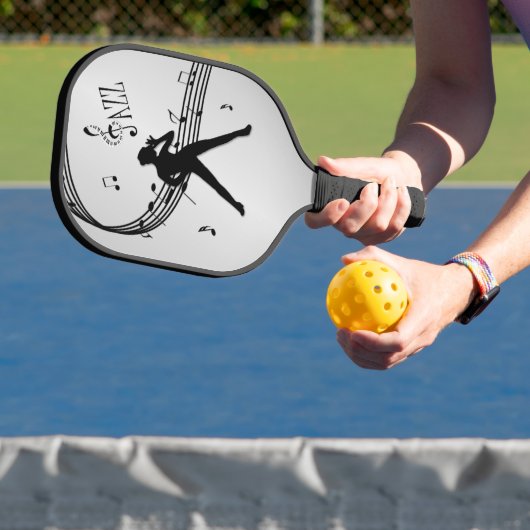 Jazz Dance Silver Pickleball Paddle (Insitu)