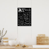 Jazz Dance Subway Art Poster (Keuken)