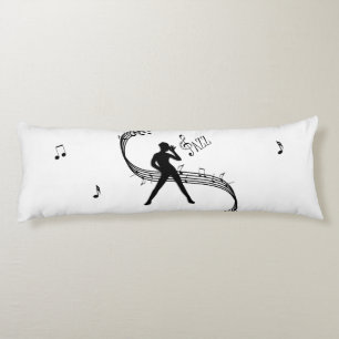 Jazz Dance White Music Body Pillow Lichaamskussen