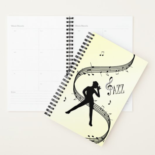 Jazz Dance Yellow Music Planner (Display)