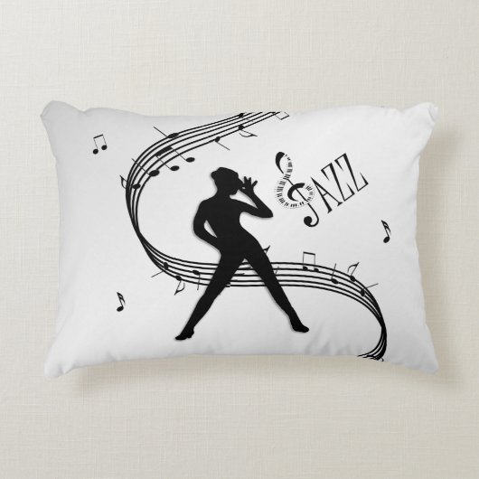 Jazz Dance Zilver Accent Kussen (Voorkant)