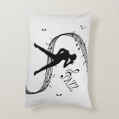 Jazz Dance Zilver Accent Kussen (Achterkant (Verticaal))