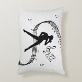 Jazz Dance Zilver Accent Kussen (Voorkant(Verticaal))