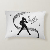Jazz Dance Zilver Accent Kussen (Achterkant)
