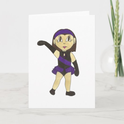 Jazz Dancer Overweging Dance Studio Teacher Aankondiging (Voorkant)