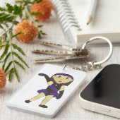 Jazz Dancer Overweging Dance Studio Teacher Sleutelhanger (Voorkant Rechts)