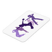 Jazz Dancers Illustratie Magneet (Linkerzijde)
