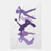 Jazz Dancers Illustratie Theedoek (Verticaal)