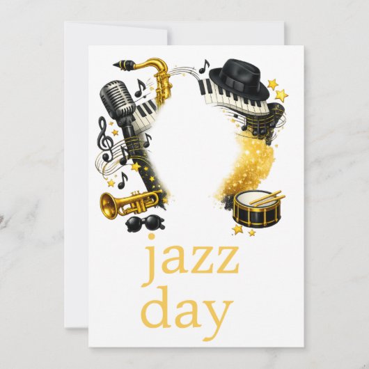 jazz day kaart (Voorkant)