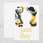 jazz day kaart (Voorkant / Achterkant)