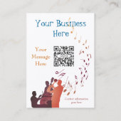 Jazz de calendrier de carte de visite (Dos)