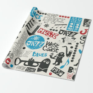 jazz doedle mix cadeaupapier