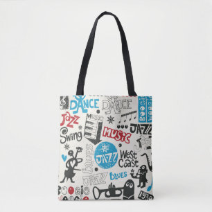 Jazz Doodle: Eclectische muziek mix Draagtas