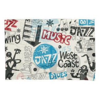 Jazz Doodle: Eclectische muziek mix Kussensloop