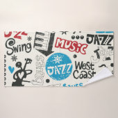 Jazz Doodle : Mélange de Musique Eclectique (Serviette de bain)