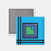 "Jazz" door Bruce Tunis Magneet (Voorkant / Achterkant)