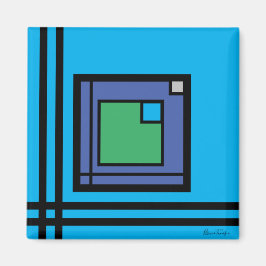 "Jazz" door Bruce Tunis Magneet