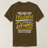 Jazz Drummer - vrije onderdrumming - Percussie - I T-shirt (Design voorkant)