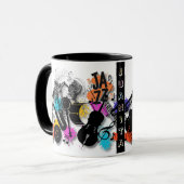 Jazz en mouvement Mug Abstrait (Devant gauche)