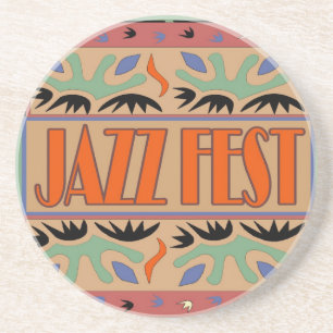 Jazz Fest Abstract Zandsteen Onderzetter
