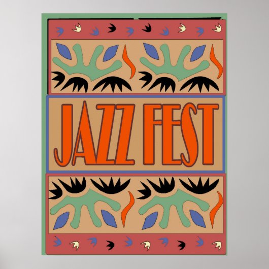 Jazz Fest After Matisse Poster (Voorkant)