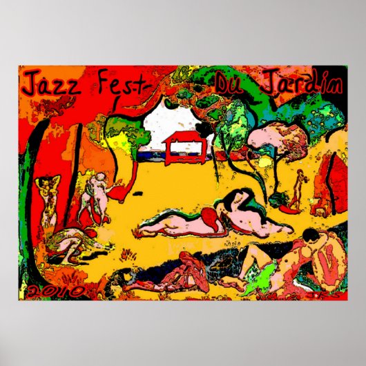 Jazz Fest Du Jardin 2010 Poster (Voorkant)