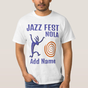 Jazz Fest gepersonaliseerde spiraal T-shirt
