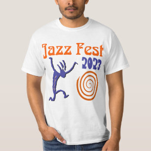 Jazz Fest gepersonaliseerde spiral T-shirt