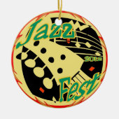 Jazz Fest Guitar 2012 Keramisch Ornament (Voorkant)