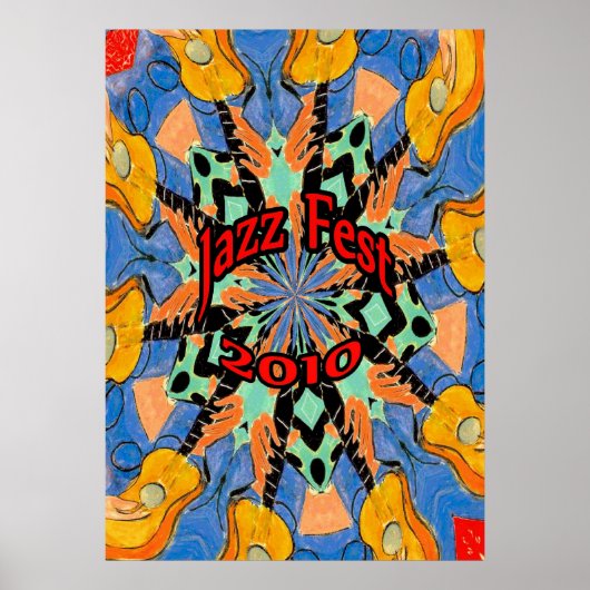 Jazz Fest Guitars Poster (Voorkant)