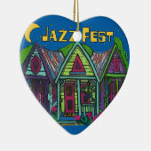 Jazz Fest House Ceramic Ornament (Rechts)