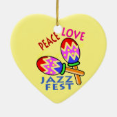 Jazz Fest House Ceramic Ornament (Achterkant)