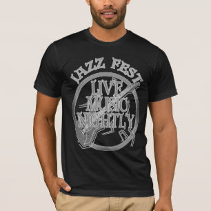 Jazz fest Live Music Grey T-shirt