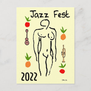 Jazz Fest Matisse Style Briefkaart