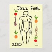 Jazz Fest Matisse Style Briefkaart (Voorkant)