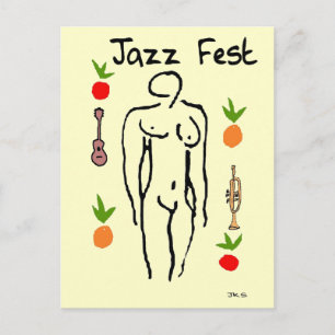 Jazz Fest Matisse Style Briefkaart