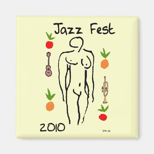 Jazz Fest Matisse Style Magneet (Voorkant)