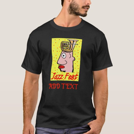 Jazz Fest Tuba Head T-Shirt (Voorkant)