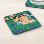 Jazz Fest Woman onder een boom die roken Onderzetter (Linkerzijde)