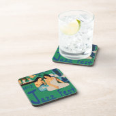 Jazz Fest Woman onder een boom die roken Onderzetter (Rechterzijde)