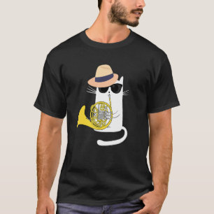 Jazz Funk & Soul Koele, lieve kat speelt Franse h T-shirt