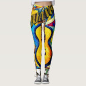 Jazz Gitarre Leggings (Voorkant)