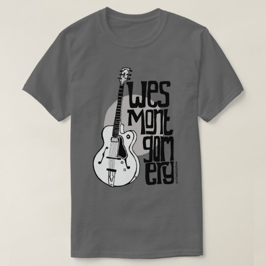 Jazz Guitar Wes Montgomery Music Lover TShirt (Design devant)