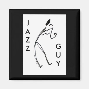 Jazz Guy Carré Magnet
