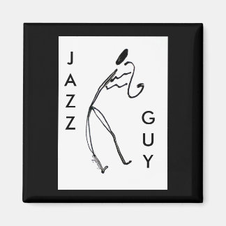 Jazz Guy Square Magnet Magneet
