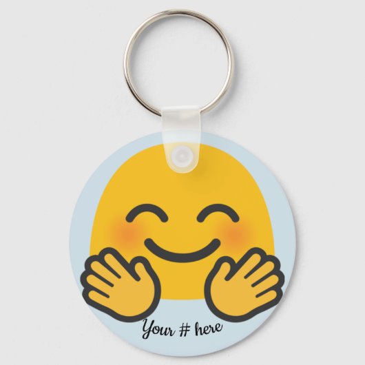 Jazz Hands Sleutelhanger personaliseert het Label (Voorkant)